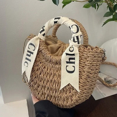 حقيبة يد قش صيفية - تصميم Chic