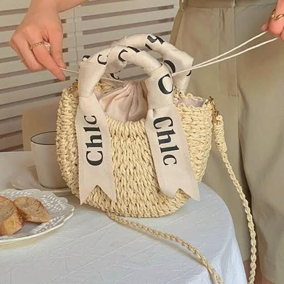 حقيبة يد قش صيفية - تصميم Chic